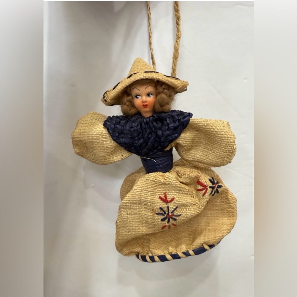 Woven Venezia Doll Purse Made In Italy Vintage 1950’s Unique Rare Authentic